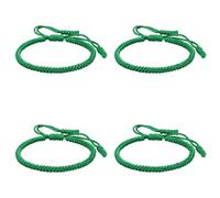Générique Braccialetto di vari regali 4 anelli Woven Rope Knot Braccialetti per uomo donna larghezza polso bracciale scelta Mm gioielli, One Size*4, Nankan Wire, Nessuna pietra preziosa