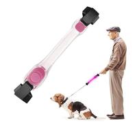 Générique Braccialetto luminoso a Del,Bracciale fosforescente - Indicatori di avvertimento Braccialetti di luce lampeggiante si illuminano nel buio LED Slap Braccialetti per concerto