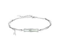 Générique Braccialetto rosa 2 regalo diversi anelli New Silver Jewelry Birthday For Regalo 4 Collegato 4 Charms Bracciale, Taglia unica, Rame, Nessuna pietra preziosa