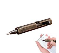 Générique Brass Ballpoint Pen - Brass 63-80mm | Small Writing Pen, Short Journal Pens With Compact Portable Design | Durevole Braccio Writing Tool For Home School Office Everyday Use
