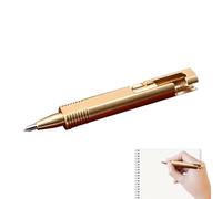 Générique Brass Ballpoint Pen - Brass 63-80mm | Small Writing Pen, Short Journal Pens With Compact Portable Design | Durevole Braccio Writing Tool For Home School Office Everyday Use