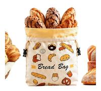 Générique Bread Bag - 32 x 42 cm Beeswax Sourdough Storage Kitchen Container
