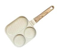 Générique Breakfast Skillet - Non Stick 3 Section Frying Pan, Induzione Compatibile | Multi Egg Cookware For Frittata Pancake Hamburger Bacon Salsaggio Cooking In Home Kitchen Restaurant Camping