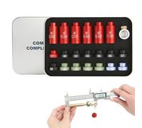 Générique Bullet Comparator Kit, Bullets Reloading Equipment, Measuring Tool with 14 inserti, 6 bushings, Reloading Caliber Gauge, Precision Tools for Ammo Bench, Target Shooters, Hunters