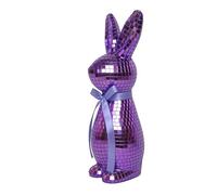 Générique Bunny Disco Ball - Statua ornamentale di coniglio pasquale