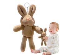 Générique Bunny Keychain, portatile morbido coniglietto stuffed animale, 10.24 pollici Backpack Charm, Animal Dolls for Christmas, Mother's Day and Special Occasioni, marrone, Se référer au