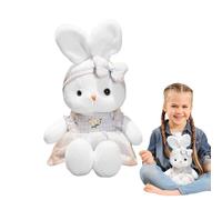 Générique Bunny Plush - Stuffed Bunnies | 16-inch Cute Rabbit Plush Stuffy | Realistic Animal | Companion Pllush Toys with Headbands for Birthday, Christmas