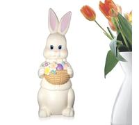 Générique Bunny Statua - Resina, Cute Weatherproof Spring Decor | Easter Rabbit Decor Small Figurine for Home Bedroom Living Room Office Outdoor Garden