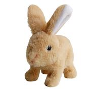 Générique Bunny Toy, Realistic Animal Toy, 6,3 x 3,54 in Jumping Cute Stuffed Rabbit, Electronic Pet Movements Ear Twitching, Interactive Plush Figure for Kids, Gifting, Home Playtime Fun