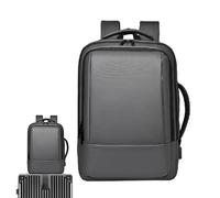 Générique Business Backpack, Expandable Laptop Bag, Waterproof Travel Pack, Professional Work Bag, Large-Capacity & Sturdy, (32 x 24 x 46 cm, 1000 g), Perfect For Men, Adulti, Commute, Glacier Gray