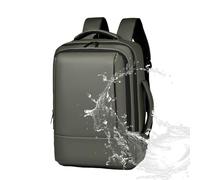 Générique Business Backpack, Expandable Work Laptop Bag For Men, Professional Extra Large Notebook Backpack, USB Charging Port, For Adults, Staff, Teachers & Clerks, Green Bamboo Green Upgraded