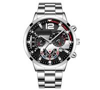 Générique Business for - Bracciale classico con calendario, elegante, bracciale in acciaio inox, accessorio formale e casual | business per uomo, argento, Se référer au descriptif, Bracciale