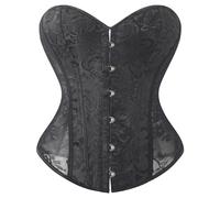 Générique Bustiers Et corsetti Donna, travestimento gotico Halloween Donna Corsetto dimagrante Pancia piatta in tulle trasparente stampato stile vittoriano medievale fermaglio, sotto il petto