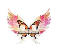 Générique Butterfly Corner Shelf, Butterfly Shaped Wing Display Stand, 13,2 x 3,94 x 12,79 pollici Compact Design, Floating Wall Storage Rack for Decorative, Living Room, Bedroom and Entryway