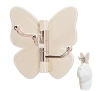 Générique Butterfly Hooks Wall, Rotating Adhesive Hanger, 3-Branch Device with Reliable No Drill Style, Clothes Abiti Towels Coats Hats Bags Keys Home Bathroom Bedroom, Easy Use Apartment Office