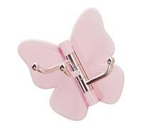 Générique Butterfly Hooks Wall, Rotating Adhesive Hanger, 3-Branch Device with Reliable No Drill Style, Clothes Abiti Towels Coats Hats Bags Keys Home Bathroom Bedroom, Easy Use Apartment Office