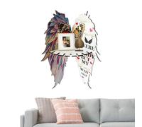 Générique Butterfly Wing Corner Shelf, Angel Wing Floating Display Stand, 13,2 x 3,94 in Stylish Wall Storage Rack, Boho Home Decor for Living Room, Bedroom, Uffizi