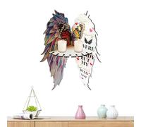 Générique Butterfly Wing Corner Shelf, Angel Wing Floating Display Stand Stand Boho Storage Rack, Decorative Decor for Living Room, Bedroom, Unique Shelving for Home Interiors, 13,2 x 3,94 x 12,79 in
