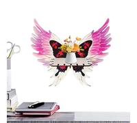 Générique Butterfly Wing Corner Shelf, Butterfly Shaped Angel Wing, 13,2 x 3,94 in Divider Display Stand, Floating Storage Rack, Boho Home Wall Decor for Living Room and Bedroom Decoration
