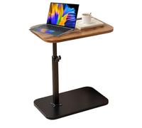Générique C-Shaped End Table, 360-Degree Rotating Side Table, Compact Space-Saving, Adjustable Height, Easy Mobility, Small Size, Perfect for Living Room, Sofa, Bedside Snack Time