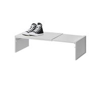 Générique Cabinet Shelf Expandable, Space-Saving Stackable Layered Shelf, non Slip Lightweight Heavy Duty Storage Organizer, Ideal for Pantry, Cupboard, Kitchen Accessories, (500g)
