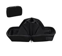 Générique Cable Storage Bag, Tech Pouch Organizer, PU Zippered Shockproof Case, Padded Compact Cord Holder, Travel Essential for Daily Commute & Business Trip, 22,5 x 13 x 8 cm, Nero , Se référer au