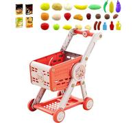 Générique Caddie - Giocattolo per bambini, con set di cibo, giocattolo da cucina per bambini, gioco d'imitazione educativo per la casa delle ragazze, a partire da 1 anno