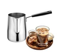 Générique Caffettiera in acciaio ,Vaso per bevande da 600 ml con beccuccio versatore | Casseruola di cioccolato caldo | Per caffè latte cioccolato caldo in casa cucina ufficio