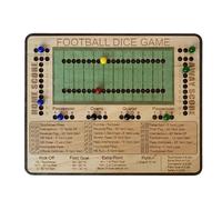 Générique Calcio Board Game, Calcio Dice Tray, Family Calcio Game, Wooden Football Game, Calcio Dice Game, Gioco di Calcio portatile, Tabletop Calcio Game, Calcio Game for Families