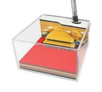 Générique Calendario 3D con quadrante 2026,Blocco note per incisione a forma di Città Proibita Custodia acrilica - Blocco note per scultura di carta con pagine staccabili, per decorazione ufficio