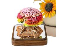 Générique Calendario 3D Decorazione artistica statua albero casa | Con coperchio trasparente, note adesive intaglio staccabile per pianificazione segnalibri classe insegnante
