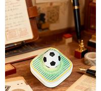 Générique Calendario 3D Memo Pad Con Orologio 2026 - Taccuino a forma di calcio, blocco note 3D adesive artistiche, per Natale e ufficio