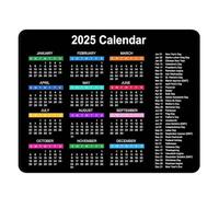 Générique Calendario Mice Pad 2025-2025 Calendar Pad | Pad Mouse Antiscivolo per Computer Portatile | Pad Mouse per Computer Wireless | 9,8 x 7,8 Pollici Desktop Desktop per Computer