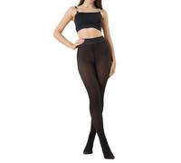 Générique Calze Da Sci più Calde Bambini Collant termici, leggings opachi, calze spesse e calde per l'inverno Dimagrante Guainante Nero, marrone, L
