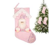 Générique Calze Di Natale - Calze Con Paillettes Babbo Natale, Pupazzo Di Neve E Alce | Grandi Calze con Decorazioni Di Natale, ideali per la Famiglia e come Borsa Di Caramelle Decorativa