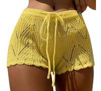 Générique Camicia a maglia super pantaloncini da donna, perfetta come abbigliamento da spiaggia, elegante e leggero, ideale per rilassarsi a bordo piscina o a