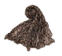 Générique Camicia bianco capelli imitazione tinta unita sciarpa versatile e calda per le donne fiocco uomo rosa, marrone, Taglia unica