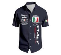 Générique Camicia Estivale a Maniche Corte con Elegante motivo Italiano per uno stile casual e una vestibilità contemporanea, Marina, M