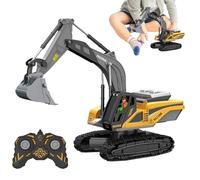 Générique Camion ribaltabile telecomando,Pellatrice con e suoni, trolley telecomandato con in metallo e batteria ricaricabile | per 4-12 anni, regalo di Natale compleanno