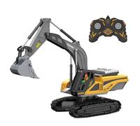 Générique Camion telecomandati - Veicolo da costruzione con luce e suono, tobereau telecomandato con metallico e batteria ricaricabile, per 4 - 12 anni, regalo per Natale e