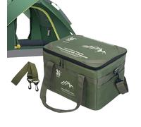 Générique Camping Bags, Cooking Utensil Organizer, 16,54 x 12,2 x 10,24 pollici Foldable Tabletop Design, Ampia Capacity Storage Pouch for Backpacking, Hiking, Beach, Outdoor Adventures, verde, Se