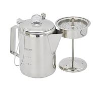 Générique Camping Percolator Coffee Pot, Stainless Steel Percolator, 9 Cup Capacity, Portable Outdoor Brew Maker, Lightweight Compact Design, Ideal for Hiking, Picnics, Travel Use