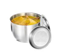 Générique Camping Pot, Outdoor Cookware, Travel Tableware, Lightweight Design with Lid, inches, Foldable Heat Resistant Handle, Ideal for Picnic BBQ Fishing Hunting Home Oil Storage Use