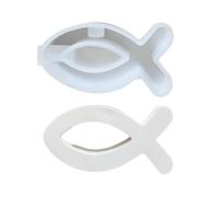 Générique Candela a Forma di Pesce - Forma Di Candelabro in Silicone, Artigianale Durevole E Riutilizzabile, Design Dettagliato Liscio | Base Di Candela Artistico, Creando Una Decorazione Di Tabl