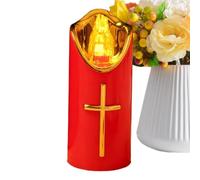 Générique Candele Elettriche,Luci Commemorative di Tomba per Animali a Batterie Riutilizzabili,Candele Elettriche Vacillanti | per Chiese Comodino Camera da Letto Soggiorno Giardino Cortile Portico