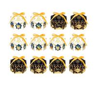 Générique Candy Packaging Boxes | Religious Bakery Dessert Contenitori | 12 Pezzi Hexagonal House Design Holiday Cookie Boxes | for Pastry Cupcake Gingerbread Snack