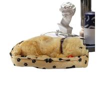 Générique Cane in peluche realistico che dorme e | Peluche Cucciolo interattivo | Giocattolo cane realistico addormentato per ora del tramonto, sonno, viaggio, auto, vacanze, viaggio e asilo