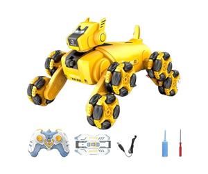 Générique Cane Robot Telecomandato per - ABS | Cani Robot Telecomandati 8WD Giocattoli Auto RC Animali Robotici | Animale Elettronica con Musica E Luce Regalo Bambino