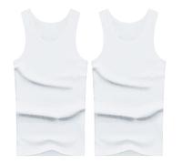 Générique Canotta da uomo ad alta elasticità slim fit per giovani tessuto confortevole stagioni estate autunno inverno intimo bretelle top base, bianco, XXL