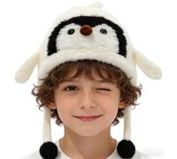Générique Cappelli Animali - Berretto costume in tessuto morbido, copricapo animale dotato di auricolari, per ragazza ragazzo, vacanza, campeggio